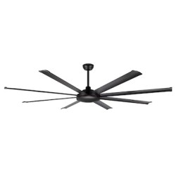 Orbegozo ventilador de techo industrial CF 118200, diámetro 200 cm, motor DC 60 W, 8 aspas, 6 velocidades, modo invierno/verano
